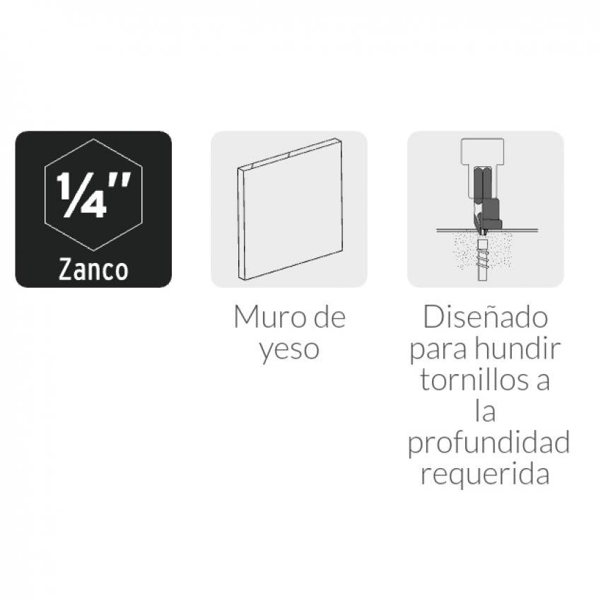 PUNTAS TALADRO ATORNILLADOR, PUNTAS PARA DRYWALL 5 PIEZAS - TRUPER4