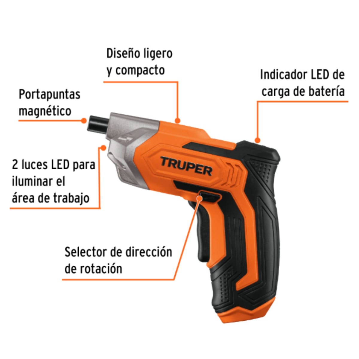 Kit destornillador inalámbrico atornillador adaptador magnético 13Pzs6