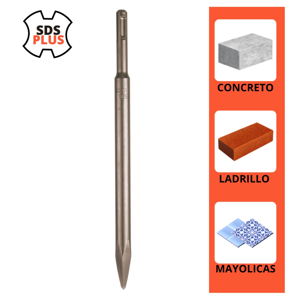 Cincel de Punta SDS Plus de 10
