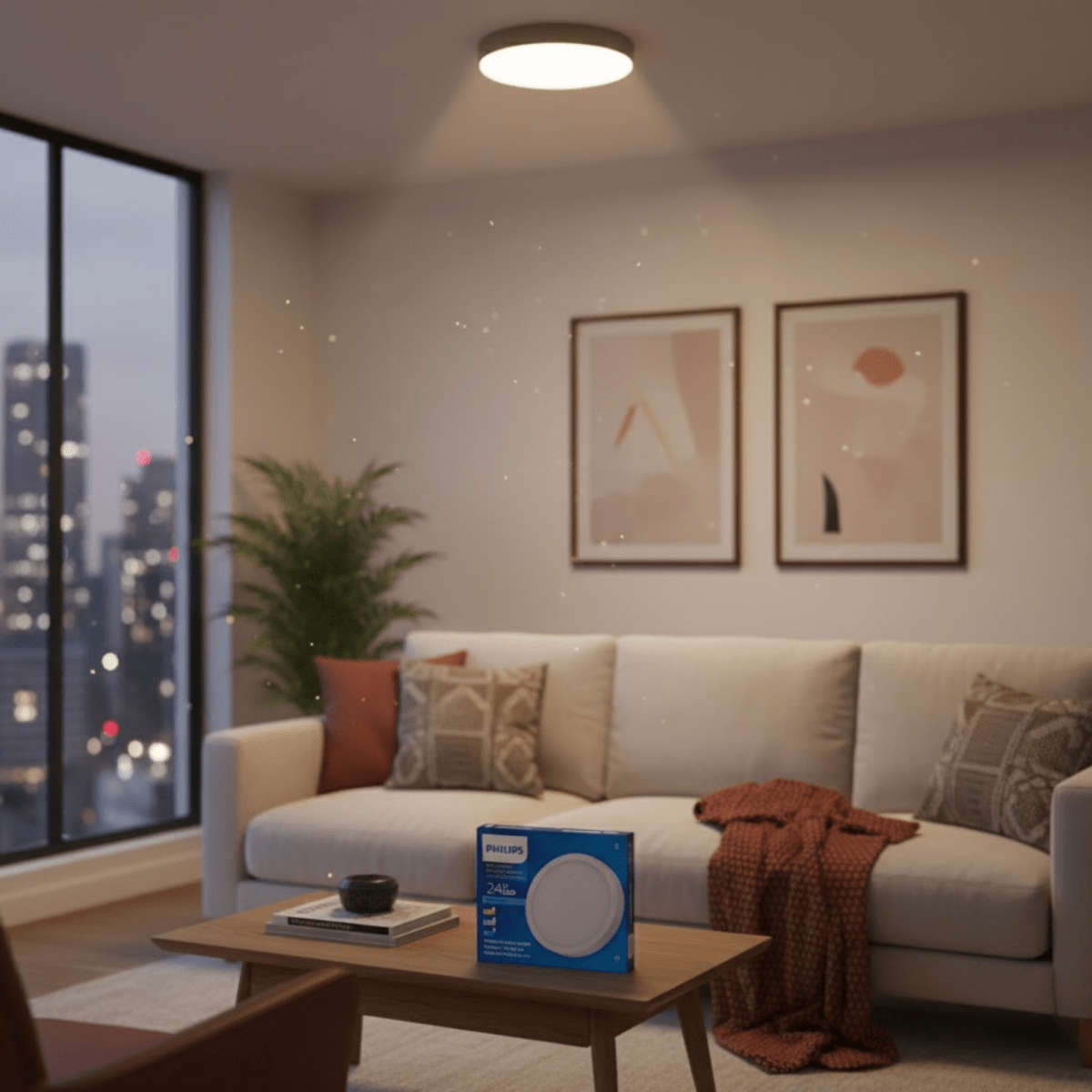 FOCO LED PHILIPS DOWNLIGHT 24W LUZ CALIDA2
