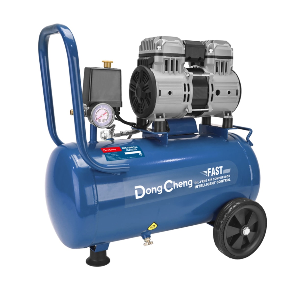 Compresora de Aire Silenciosa 30L 1200W Sin Aceite DongCheng DQE1200/30L1