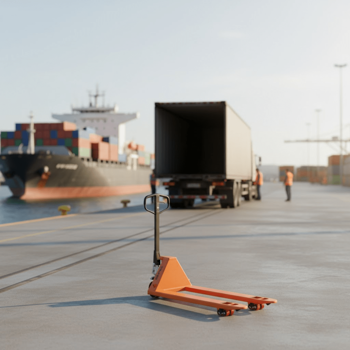 Patín traspaleta 2.5 ton con ruedas de poliuretano, Truper2