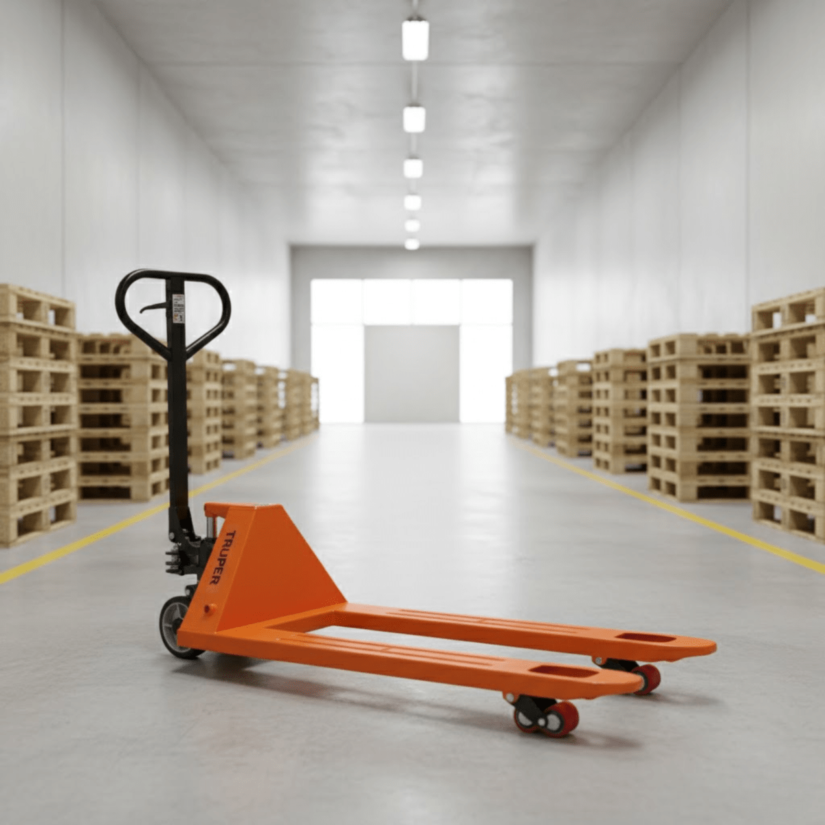 Patín traspaleta / Pato / Parihuela 2 ton con ruedas de hule/poliuretano2