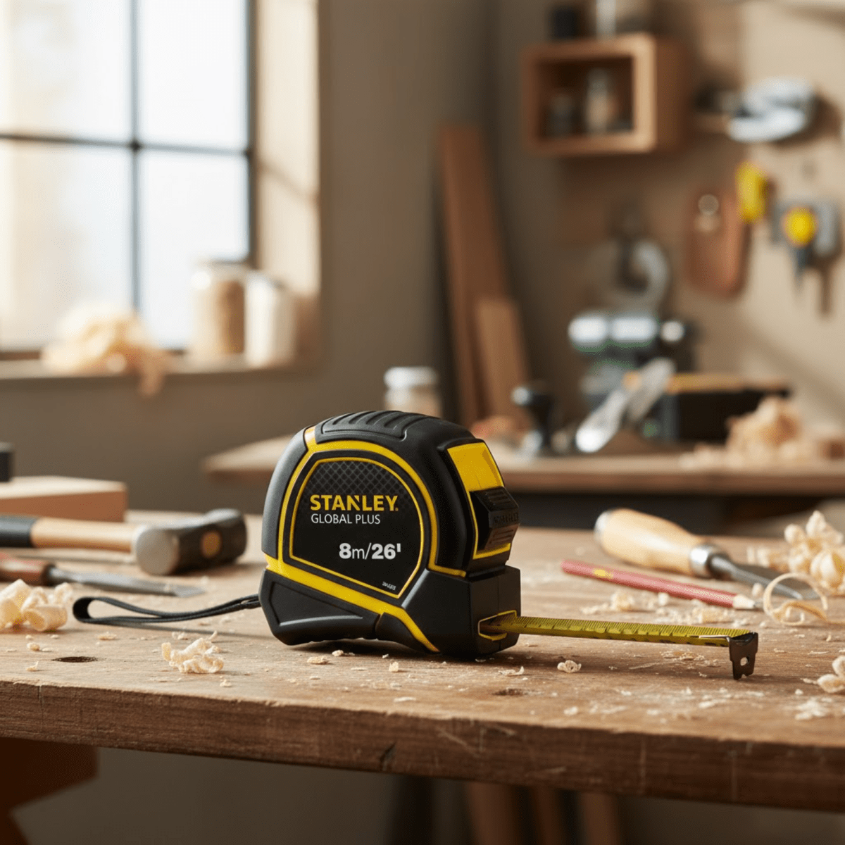 Wincha 8m x 25mm anti impacto Global Plus STANLEY2