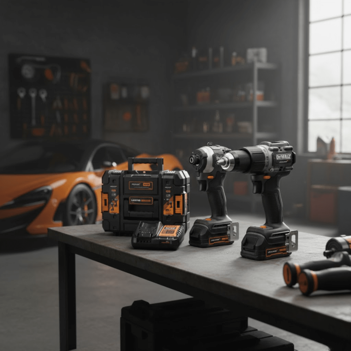 Taladro percutor atornillador de impacto inalambrico Brushless McLaren Dewalt2