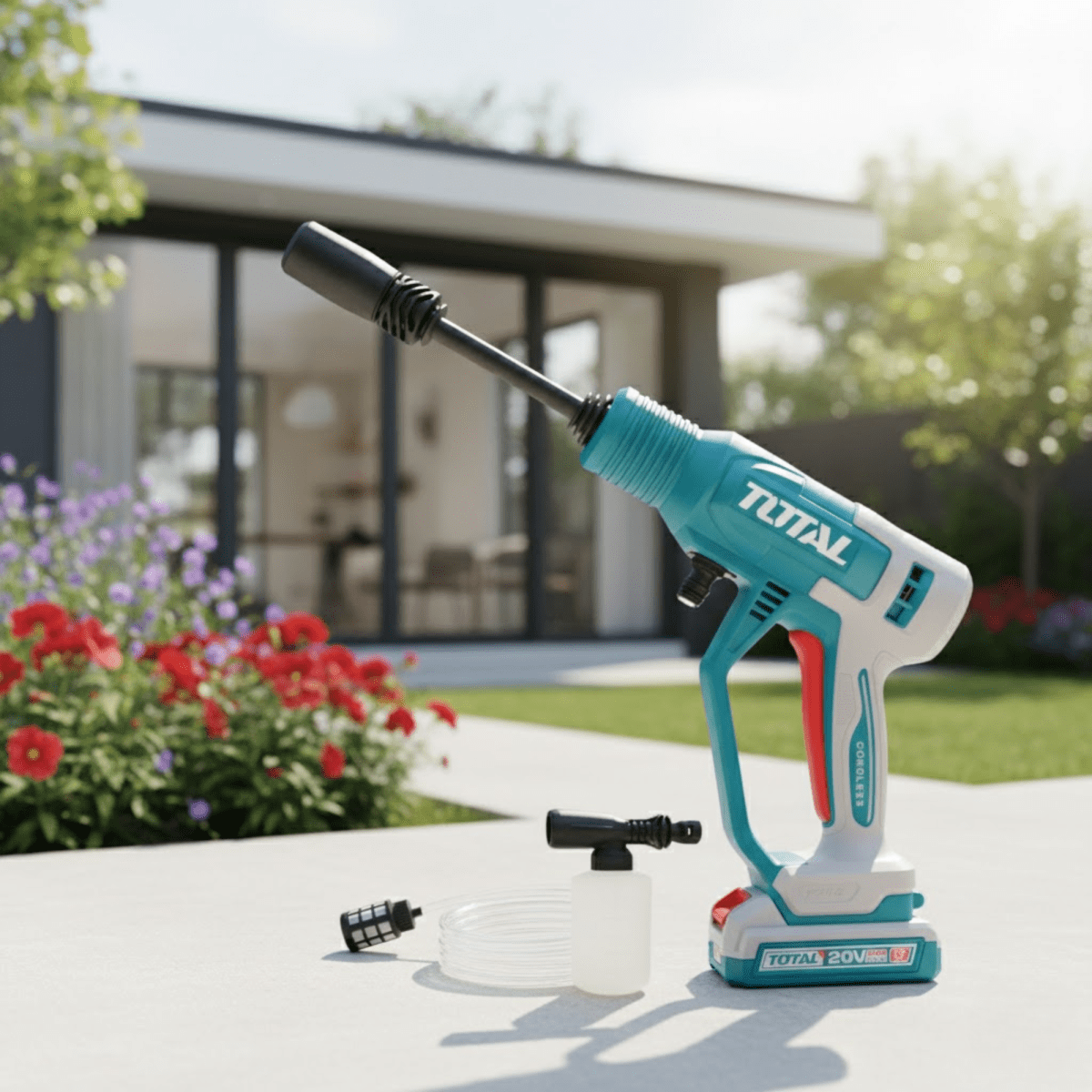 Hidrolavadora inalámbrica 20V Alta Presión LIMPIEZA PROFUNDA TOTAL2