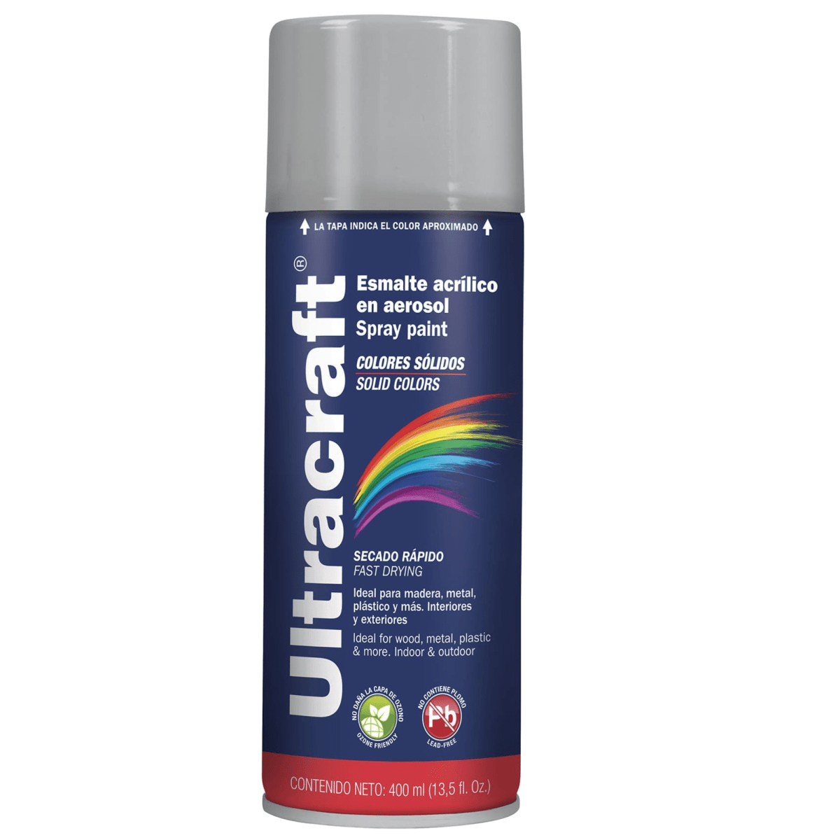 Pintura spray color PLATA ULTRACRAF1