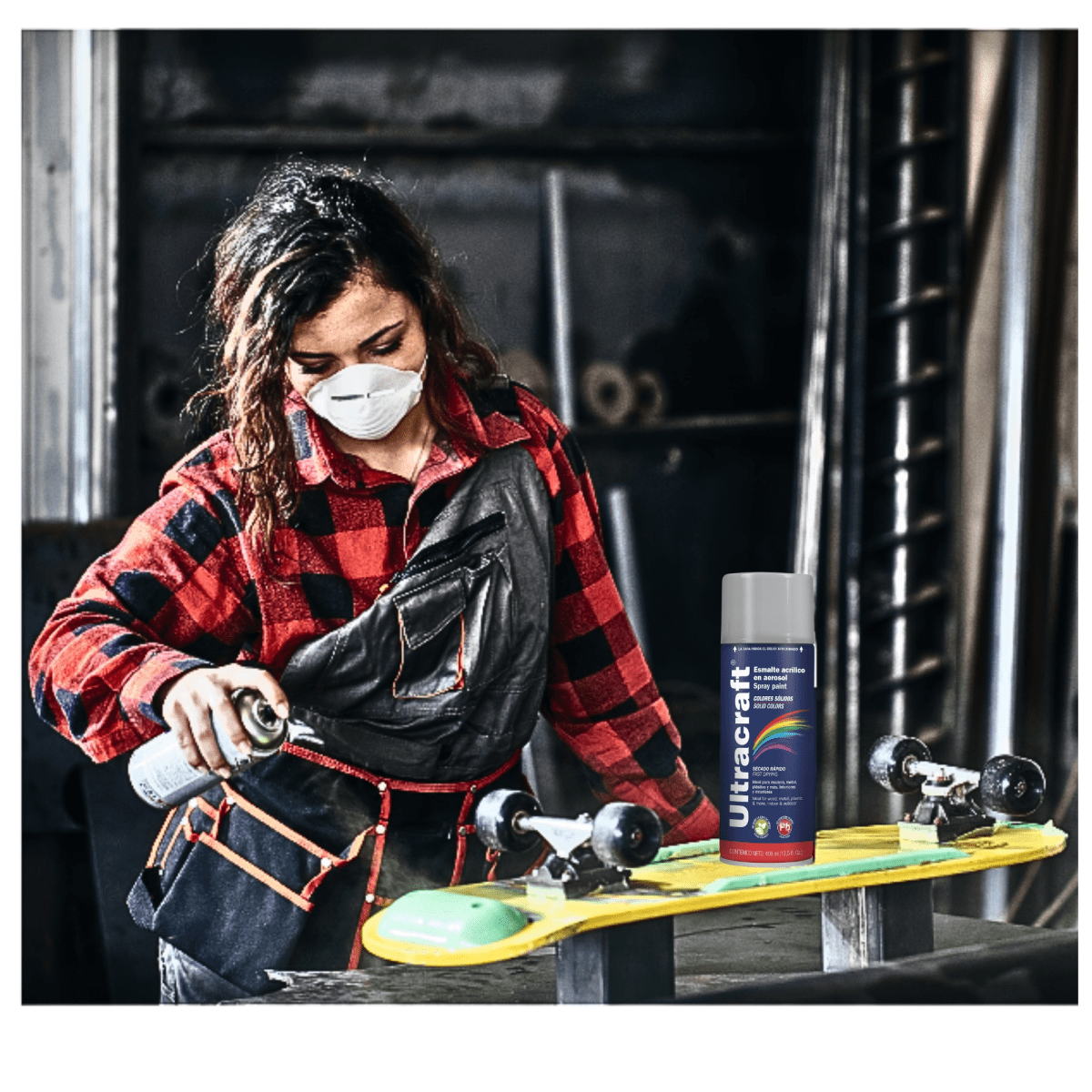 Pintura spray color PLATA ULTRACRAF2