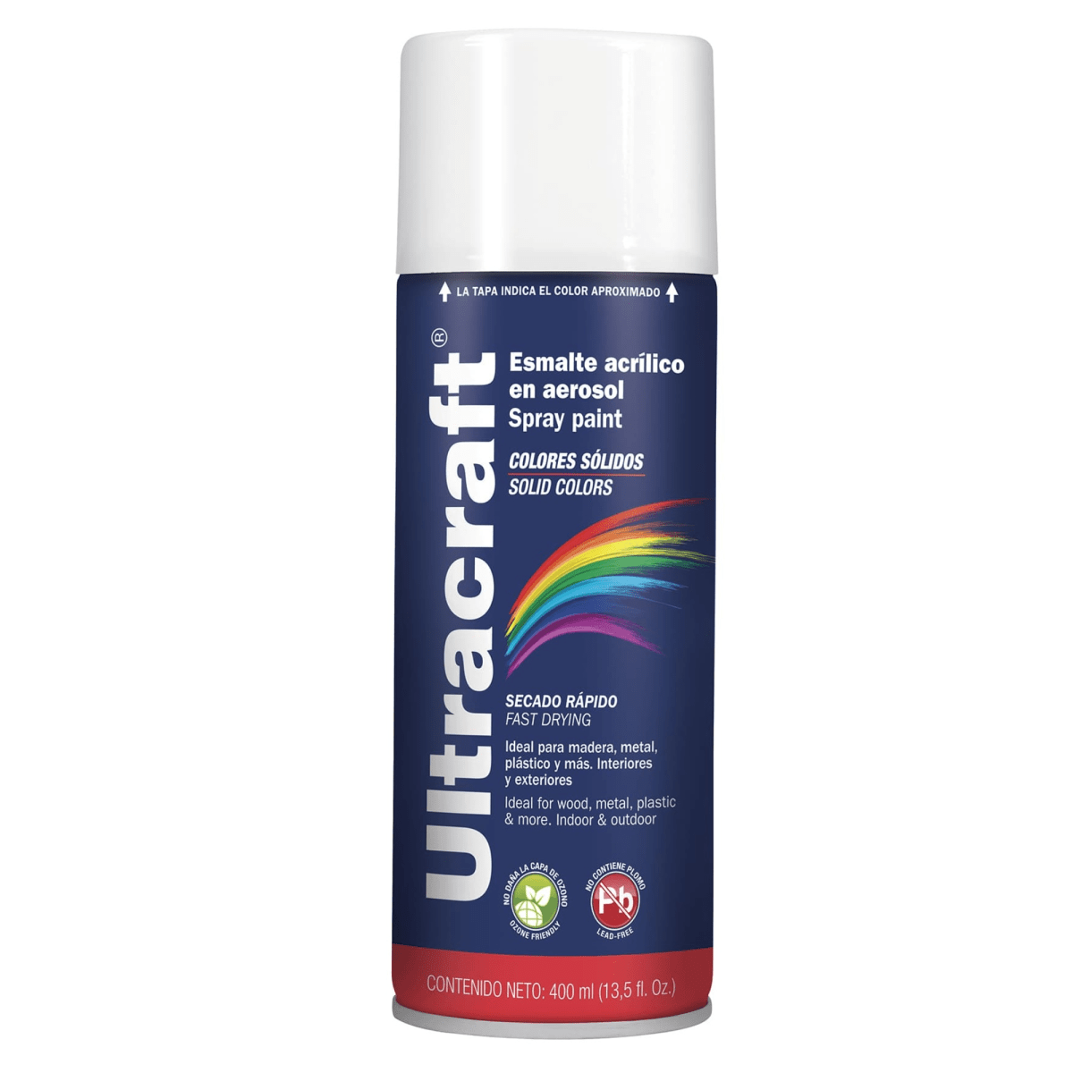 Pintura spray color BLANCO BRILLANTE ULTRA ultracaft1