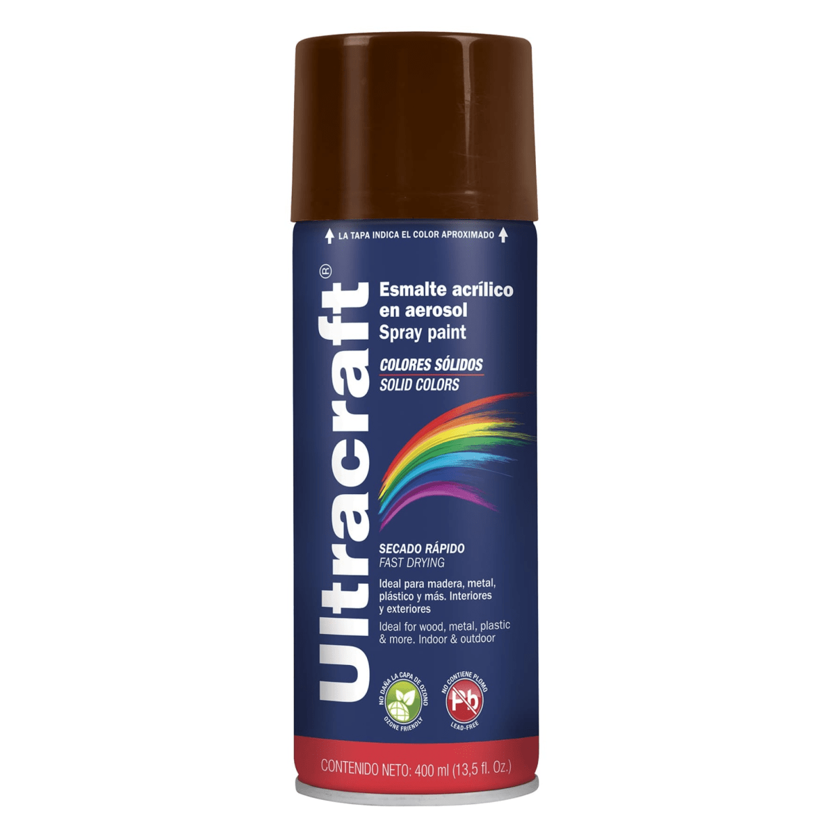 Pintura spray color MARRON BRILLANTE ULTRACRAF1