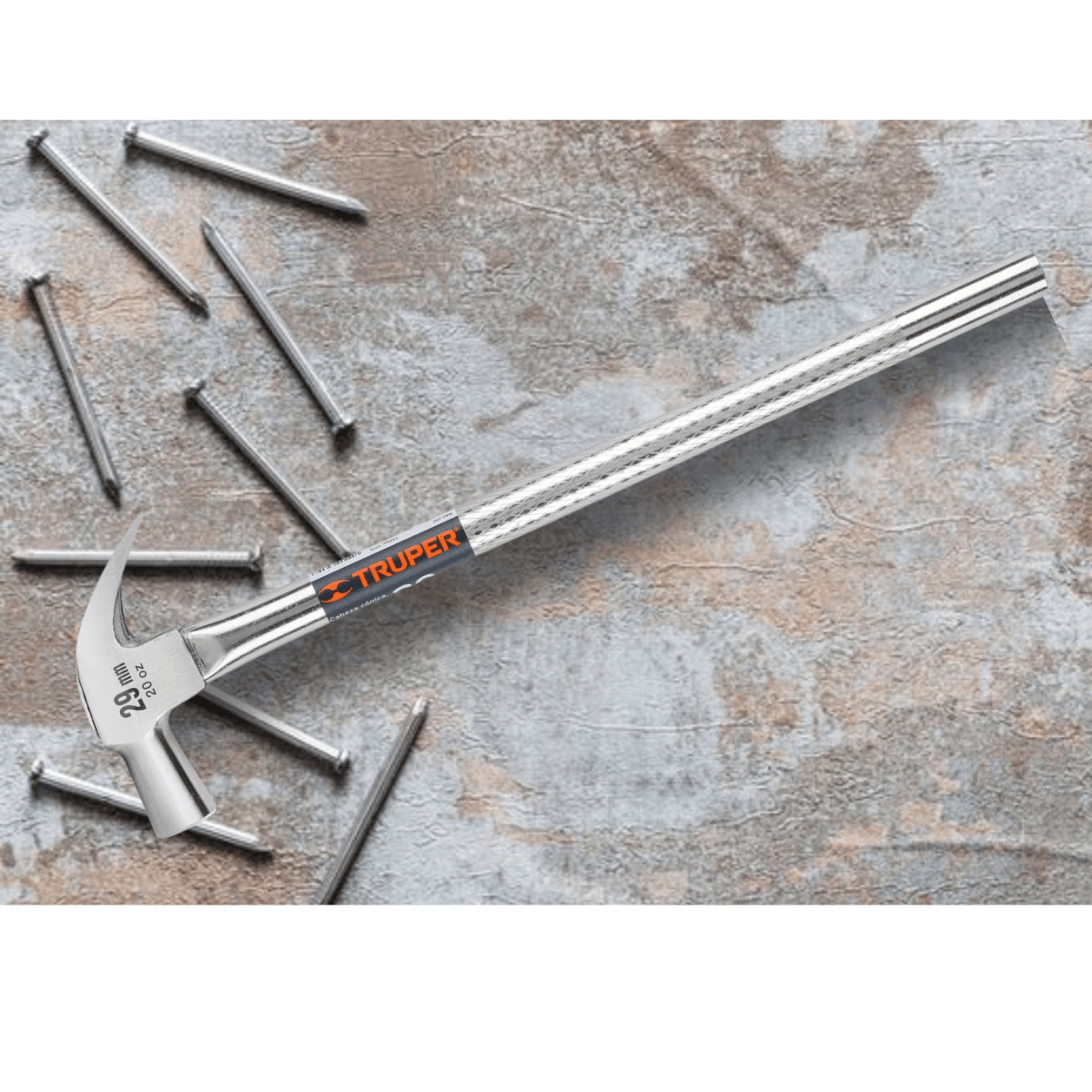 Martillo cabeza cónica 29 mm, Acero, Mango tubular - Truper3