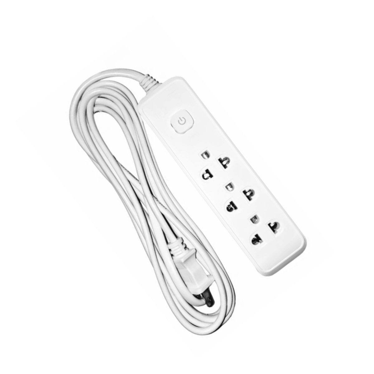 Extensión tomacorriente 3 metros Ignífuga 3 tomas + 1 lateral1