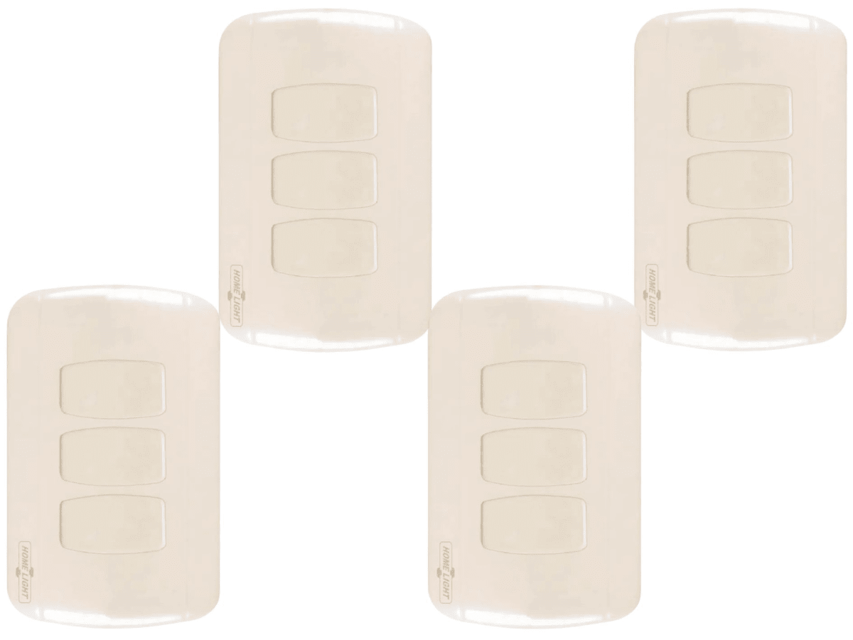 pack 4 unidades interruptor triple clásico home light1