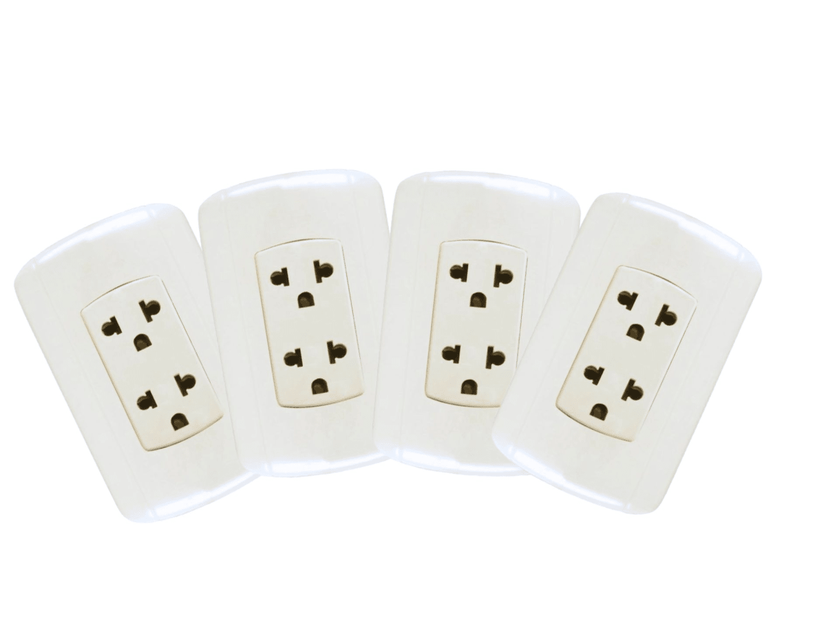 pack 4 unidades tomacorriente Doble clásico home light1