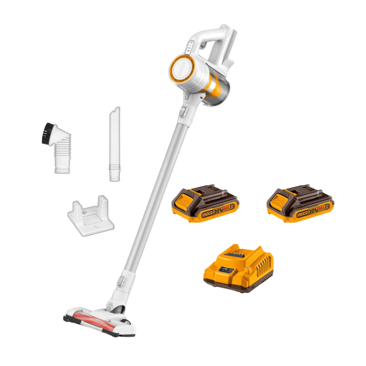 Aspiradora inalámbrico 20V + 2 Baterías 20V de 2A + Cargador 20V1