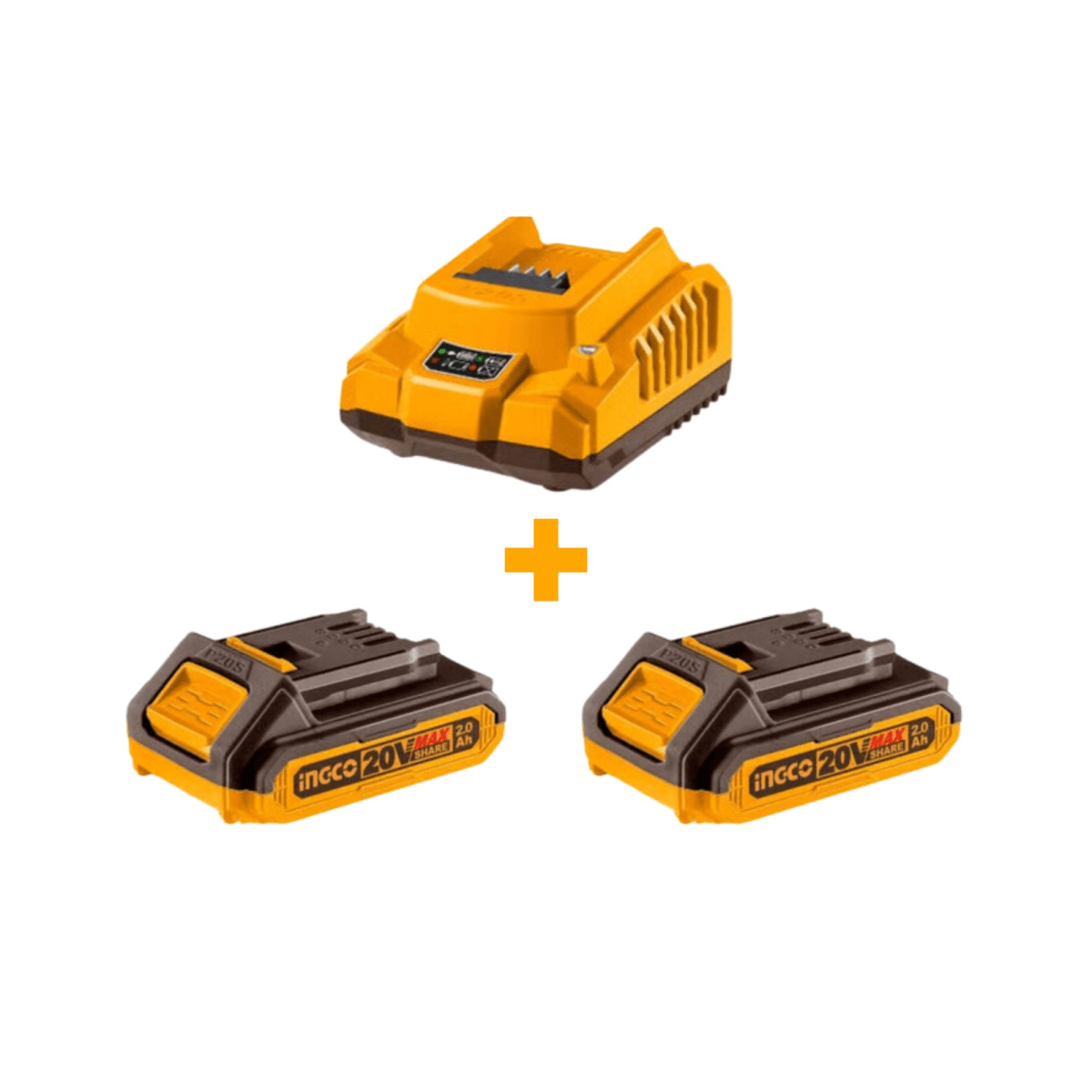 Aspiradora inalámbrico 20V + 2 Baterías 20V de 2A + Cargador 20V4