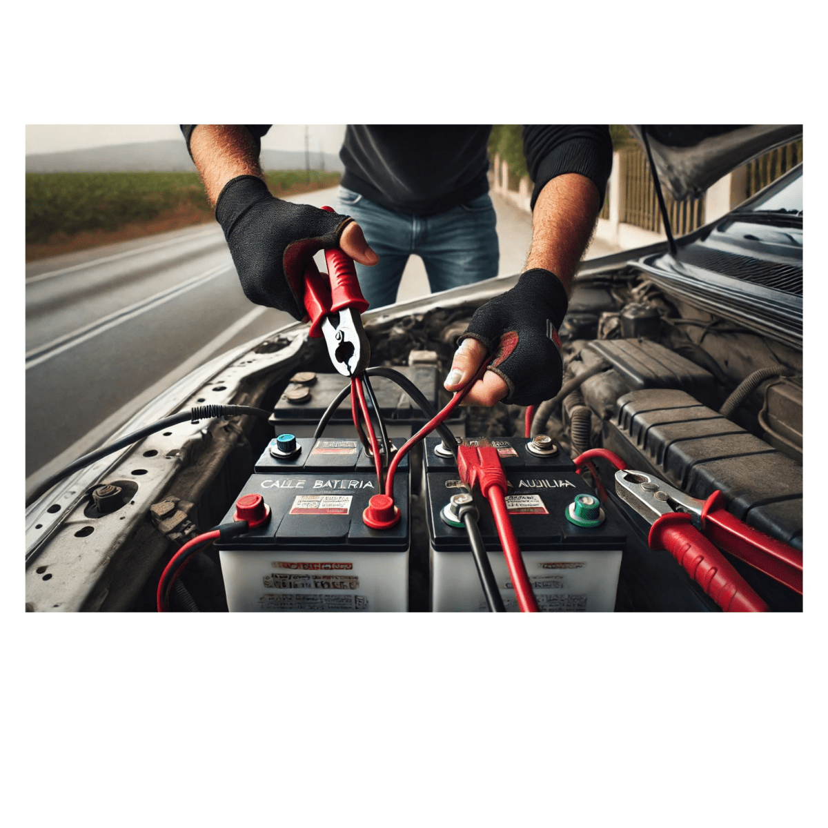 Cable con pinza pasa corriente para auto 200AMP INGCO3