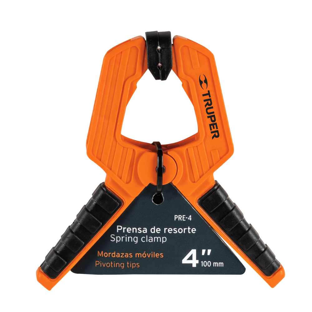 Prensa resorte 4pulg carpintero pack 4und Truper4