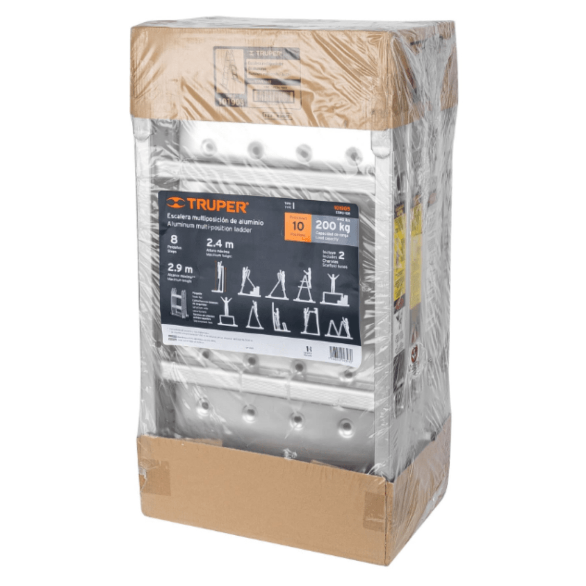 Escalera multiposición 8 peldaños capacidad de carga 200kg - TRUPER5