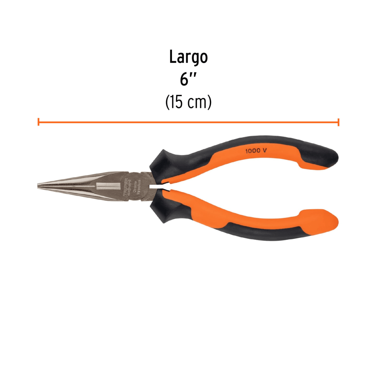 Pinza punta y corte 6 mango Comfort Grip Truper Expert2