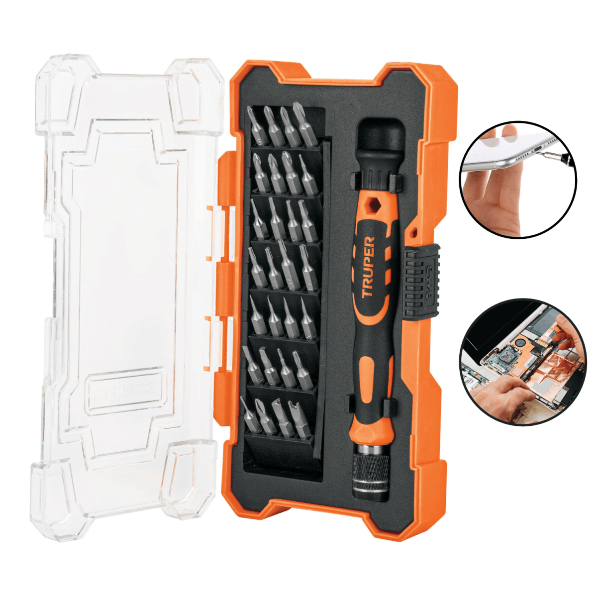 JUEGO DE DESARMADOR JOYERO PARA CELULAR 28 PUNTAS - TRUPER1