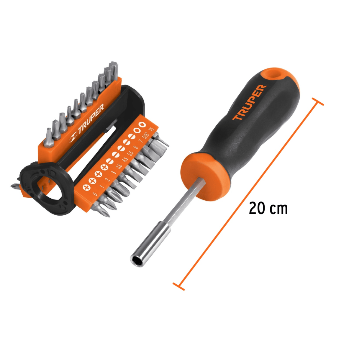 Desarmador con 33 puntas intercambiables Truper4