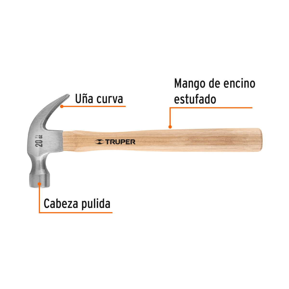 Martillo 20 oz, 29 mm - TRUPER - Truper2