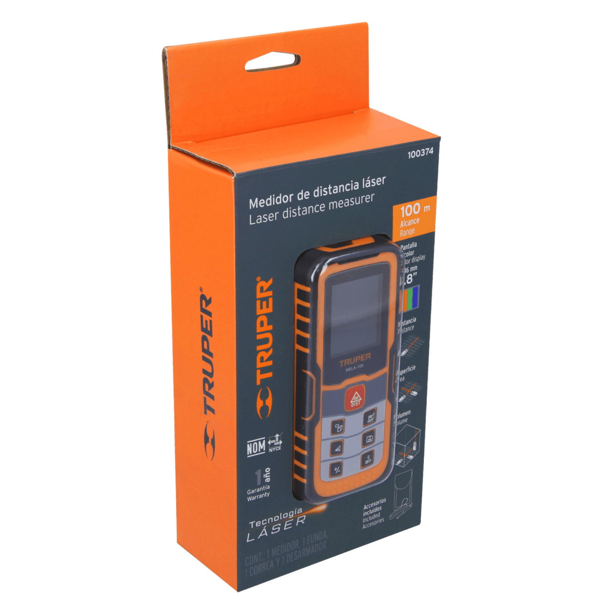 MEDIDOR DE DISTANCIA LASER 100 M TRUPER DISTANCIOMETRO8