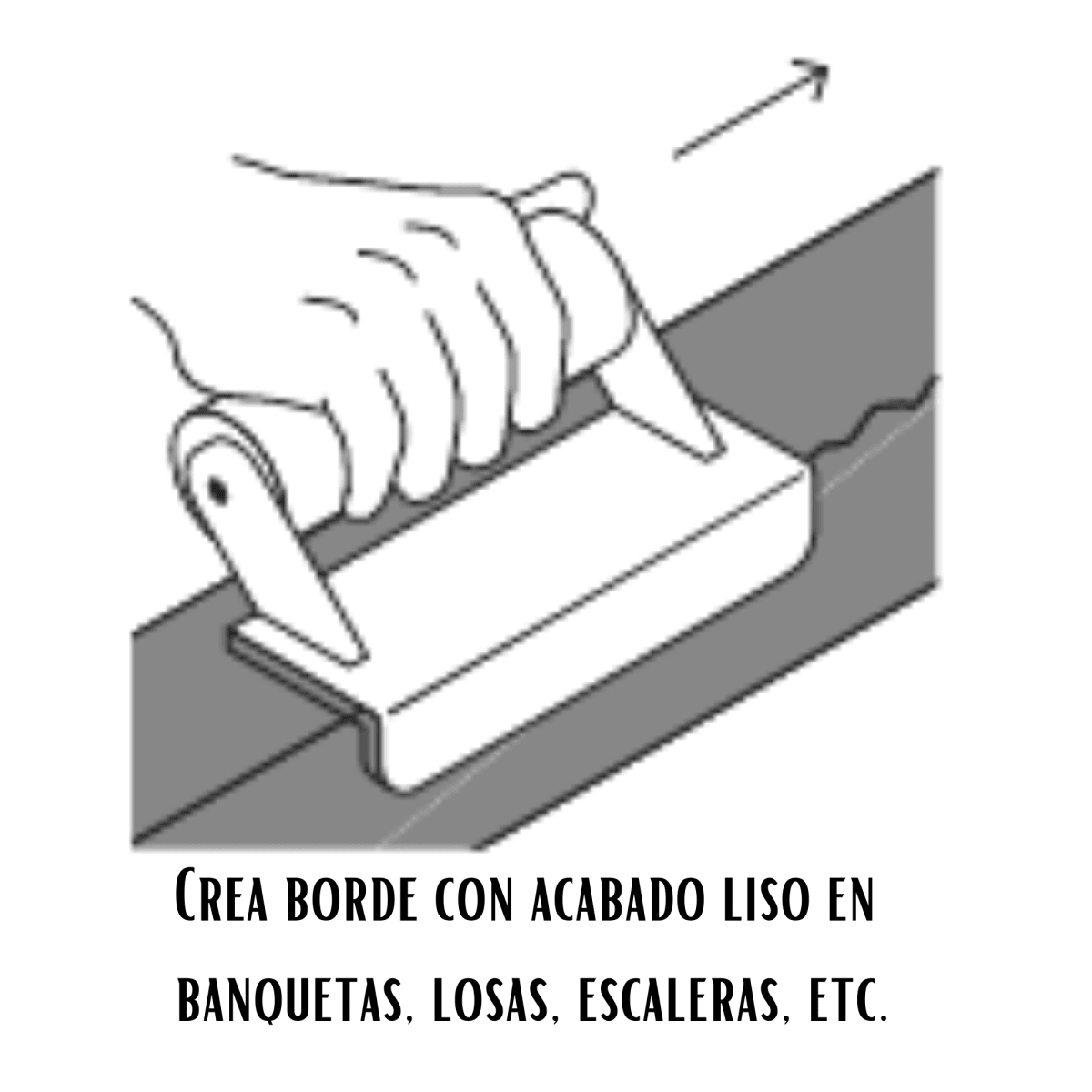 Bruña de canto volteador de aluminio-Truper2