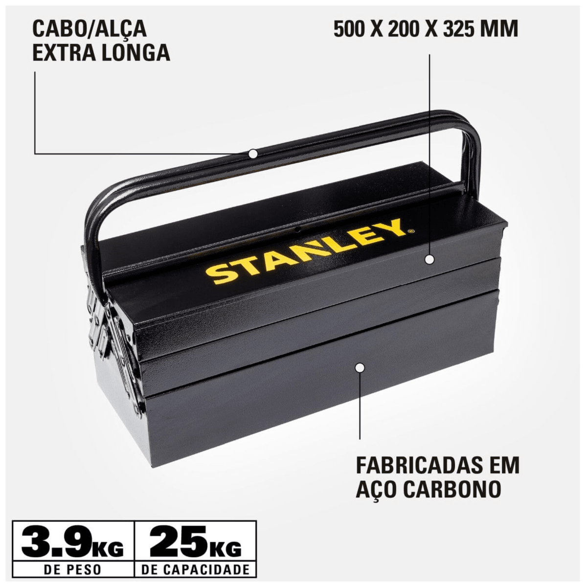 Caja metalico 5 bandejas portas Herramientas 20Pulg STST98724LA2