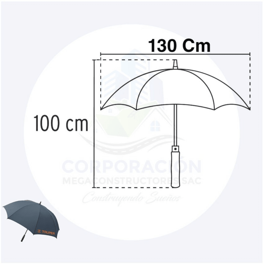 Paraguas portátil sombrillatruper 130cm7