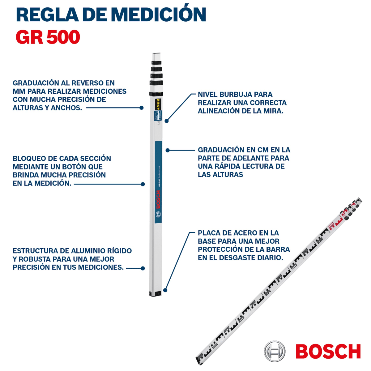 Combo Nivel óptico GOL 32 D Teodolito + Regla Medición 5m  BOSCH TOPOGRÁFICO7