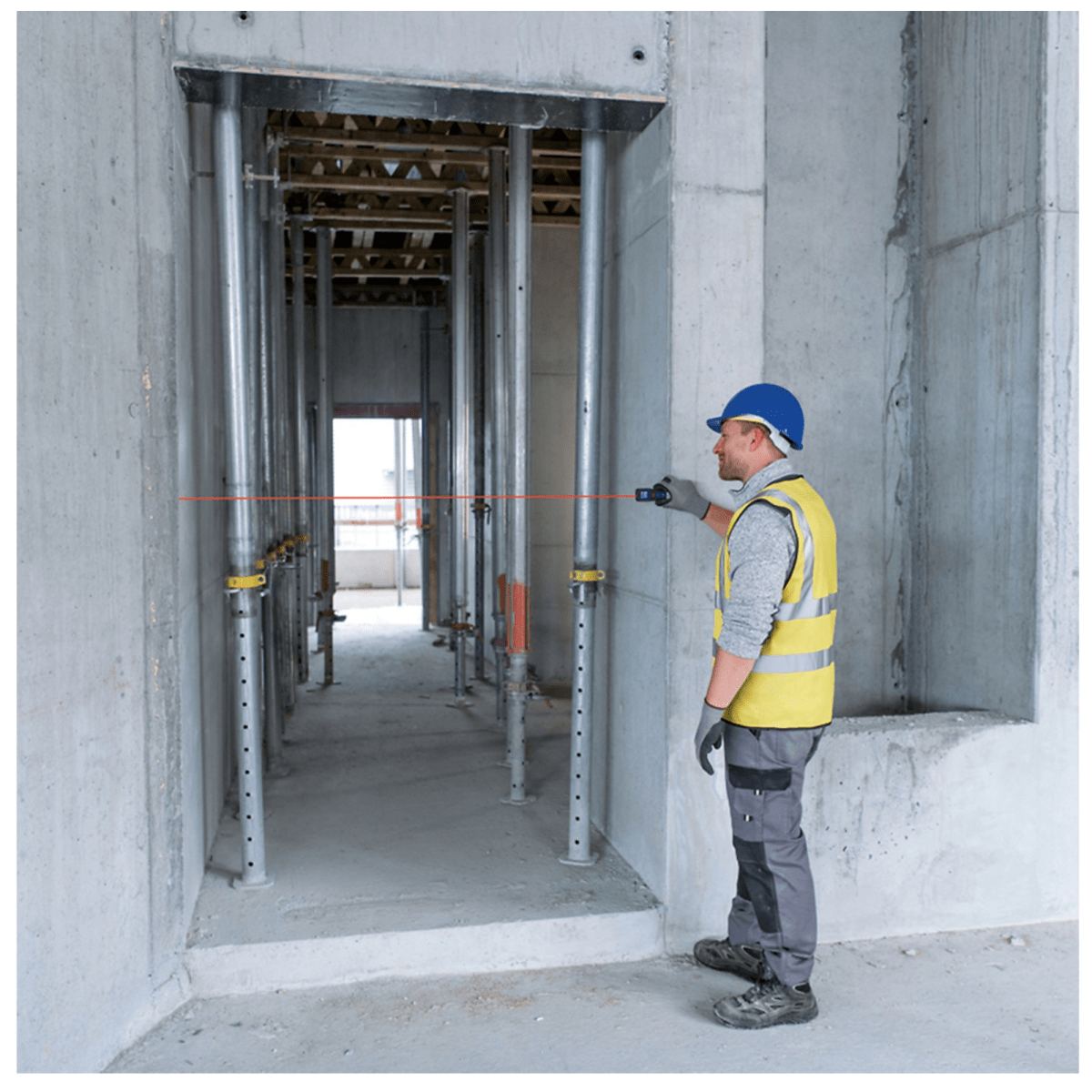 Medidor de distancia láser 25m GLM 25-23 distanciómetro BOSCH-rojo4