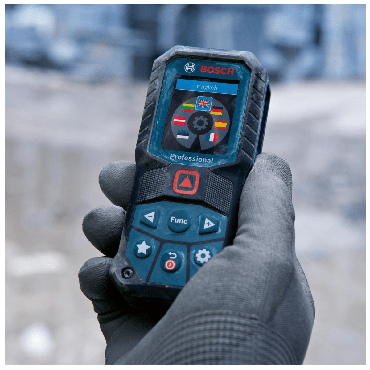 Medidor de distancia láser 50m GLM 50-22 distanciómetro BOSCH-rojo2