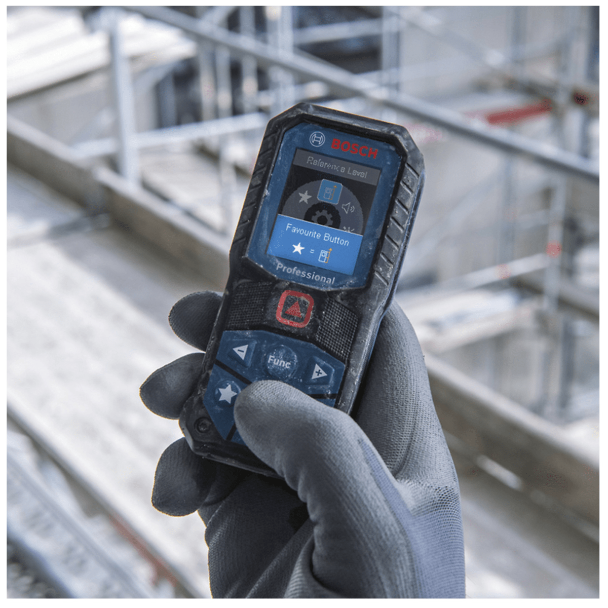 Medidor de distancia láser 50m GLM 50-22 distanciómetro BOSCH-rojo4