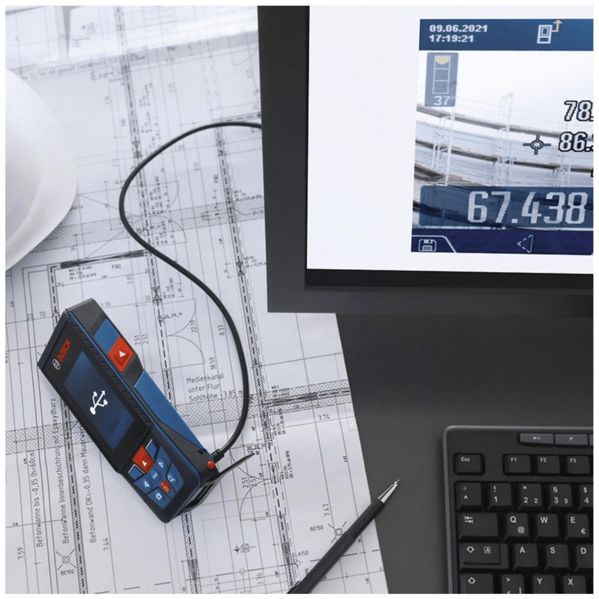 Medidor de distancia láser 150m GLM 150-27 distanciómetro BOSCH3