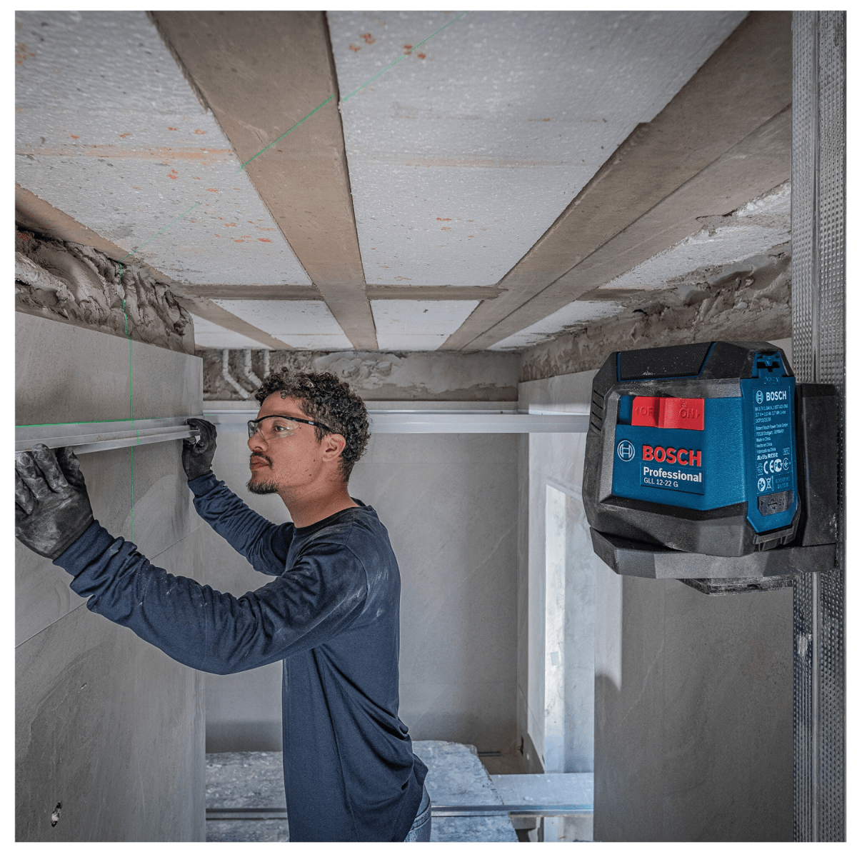 Combo Nivel láser verde GLL 12-22 G + Batería Li-Ion BA 37V Bosch4