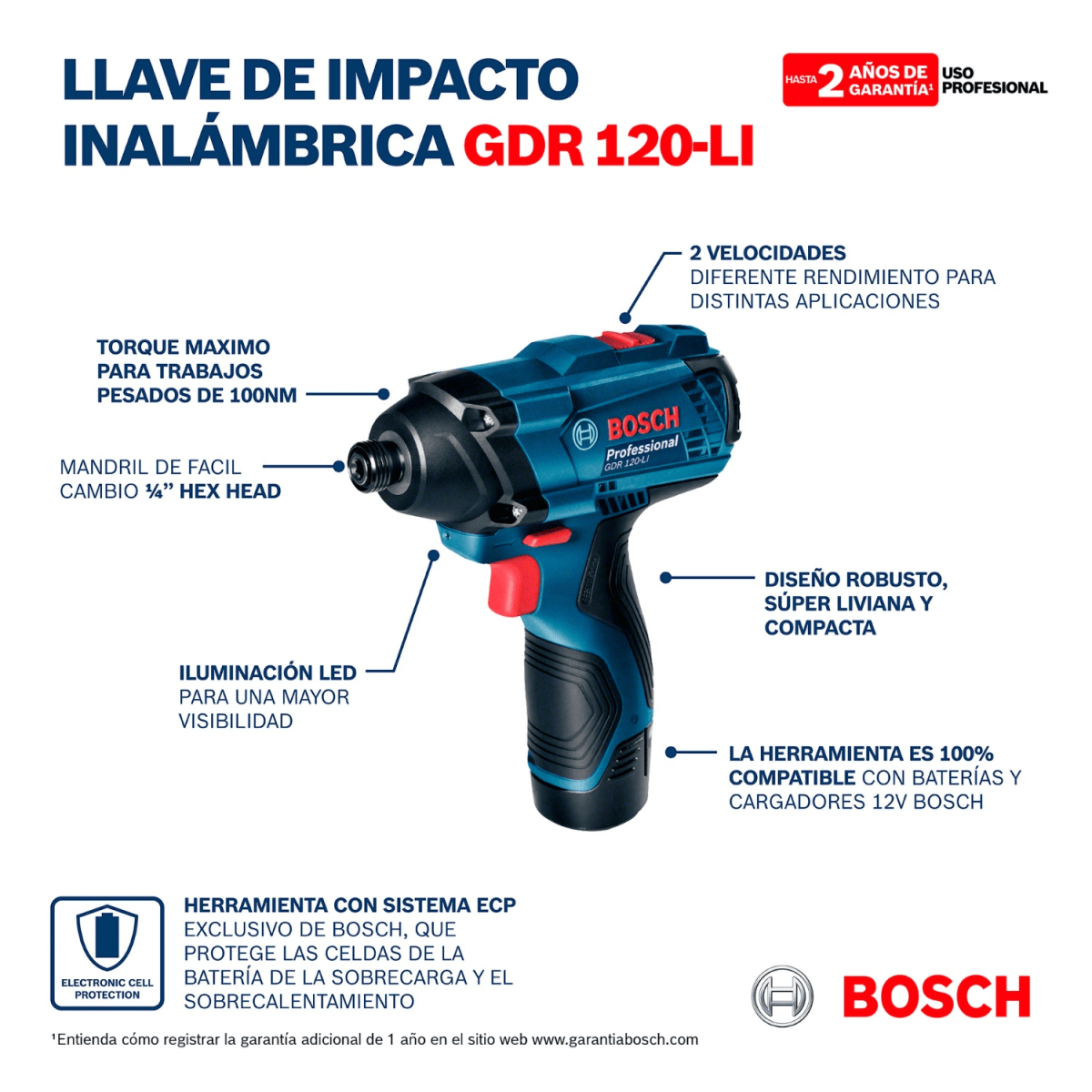 Taladro atornillador GSR 120 + llave de impacto GDR 120 + maletín aluminio+ 23 accesorios7