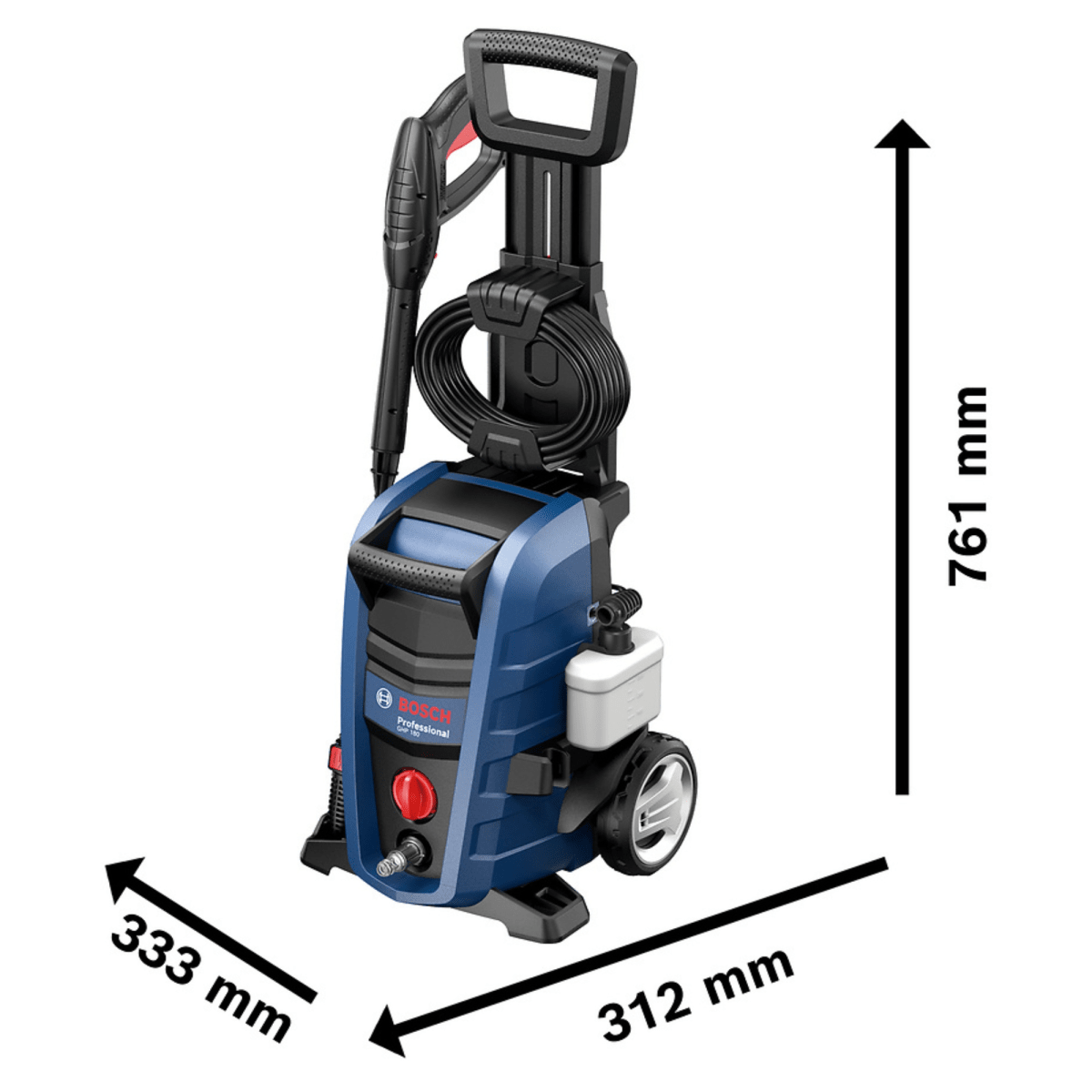 Hidrolavadora  Alta Presión 1800 PSI, 1500W GHP 180 Bosch5