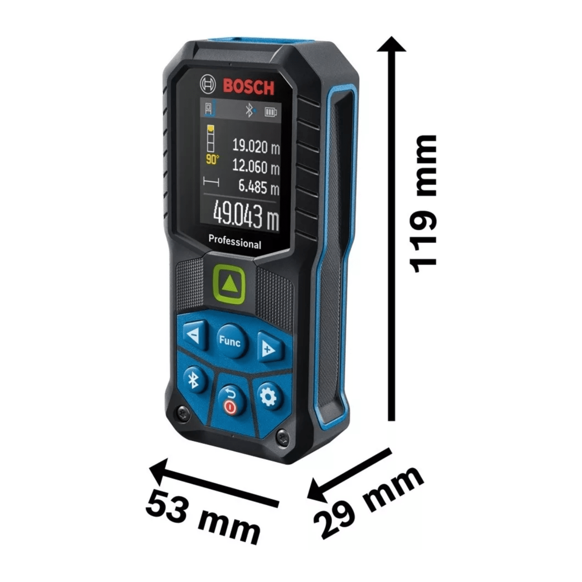 Medidor de distancia láser 50m GLM 50-27 CG distanciómetro BOSCH-verde8