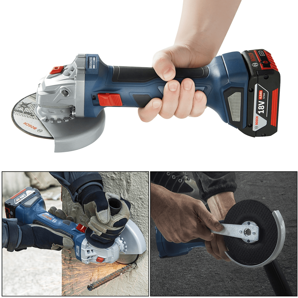 Amoladora inalámbrica 18V Esmeril 5