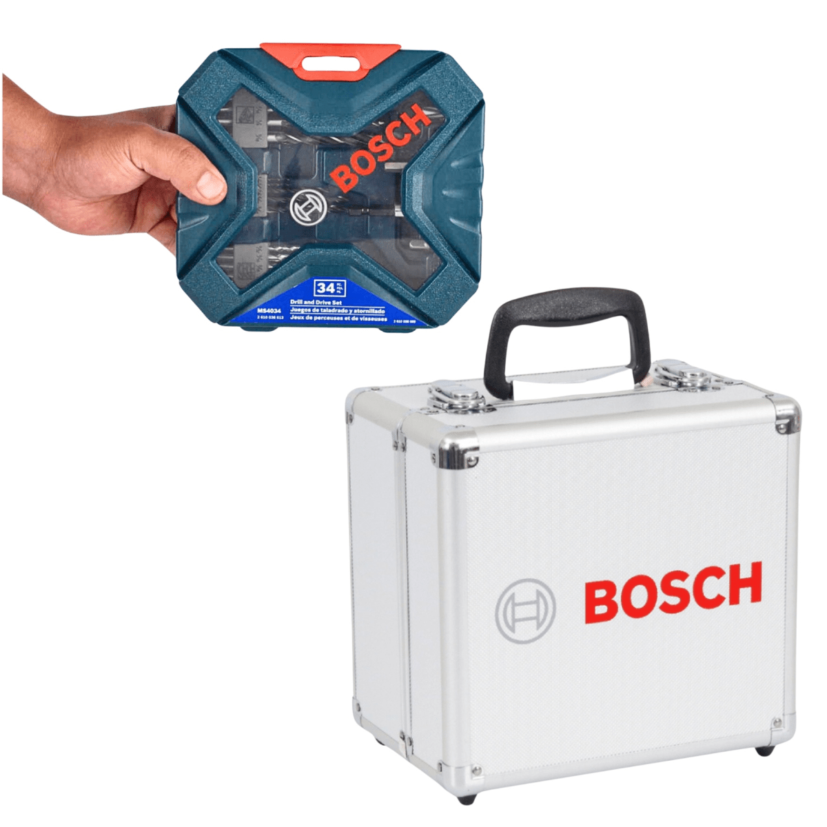 Combo Taladro Atornillador  inalámbrico GSR 120 +Impacto GDR 120 + Set Puntas y Brocas X-Line 34 pie8