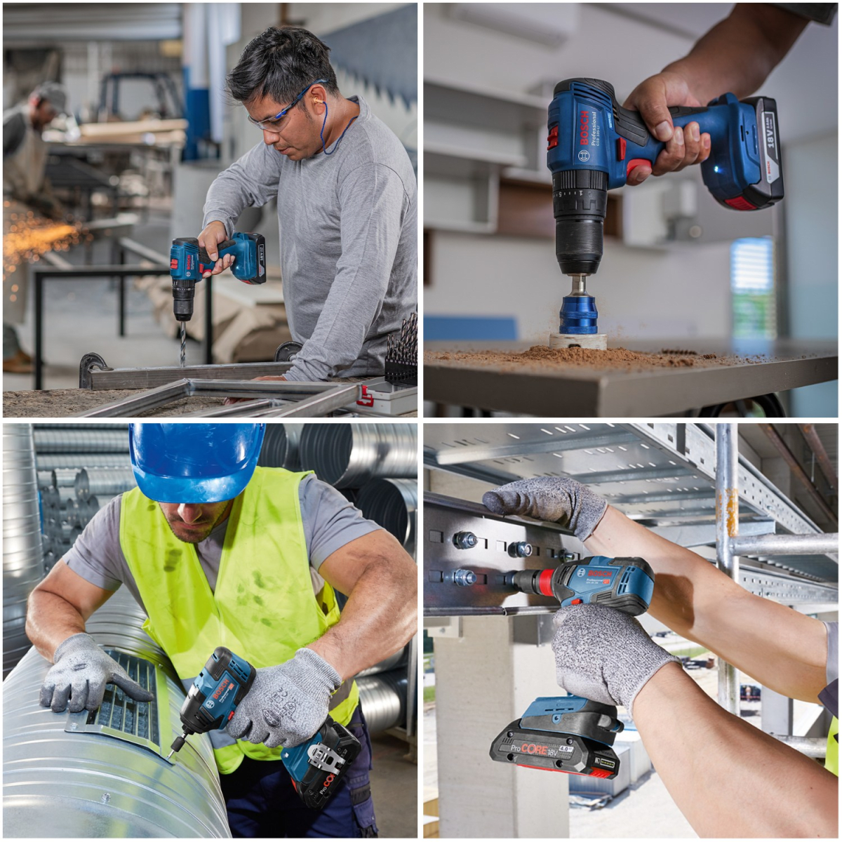 Combo Atornillador de Impacto GDR 18V-200 +Taladro Percutor GSB185-LI2