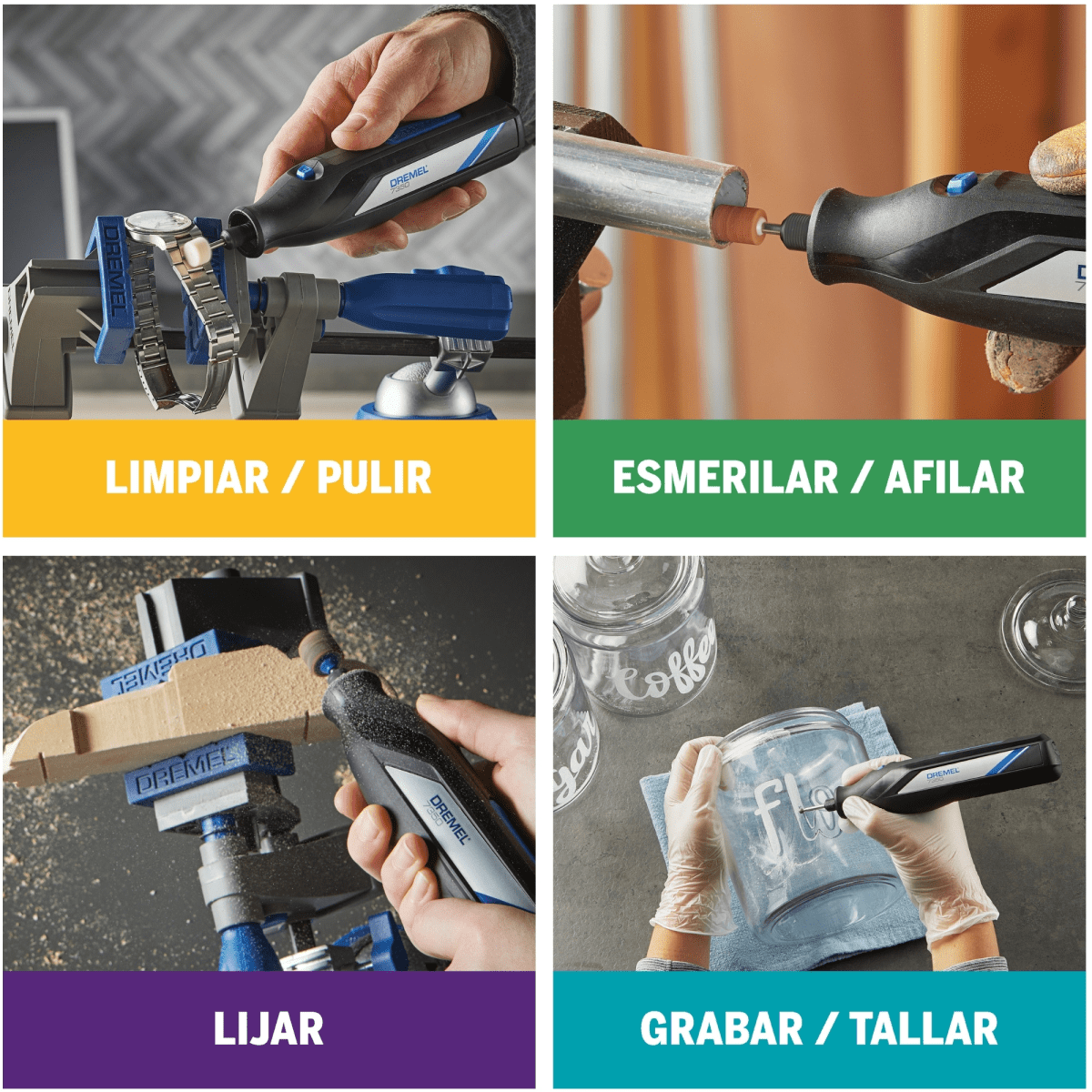 Multiherramienta inalámbrica 4V minitorno DREMEL 7350 + 5 accesorios2