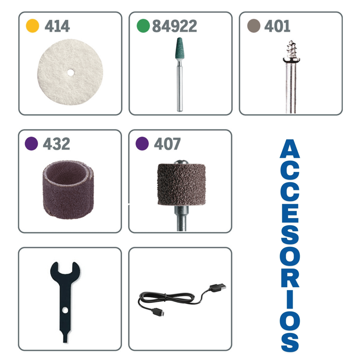 Multiherramienta inalámbrica 4V minitorno DREMEL 7350 + 5 accesorios4