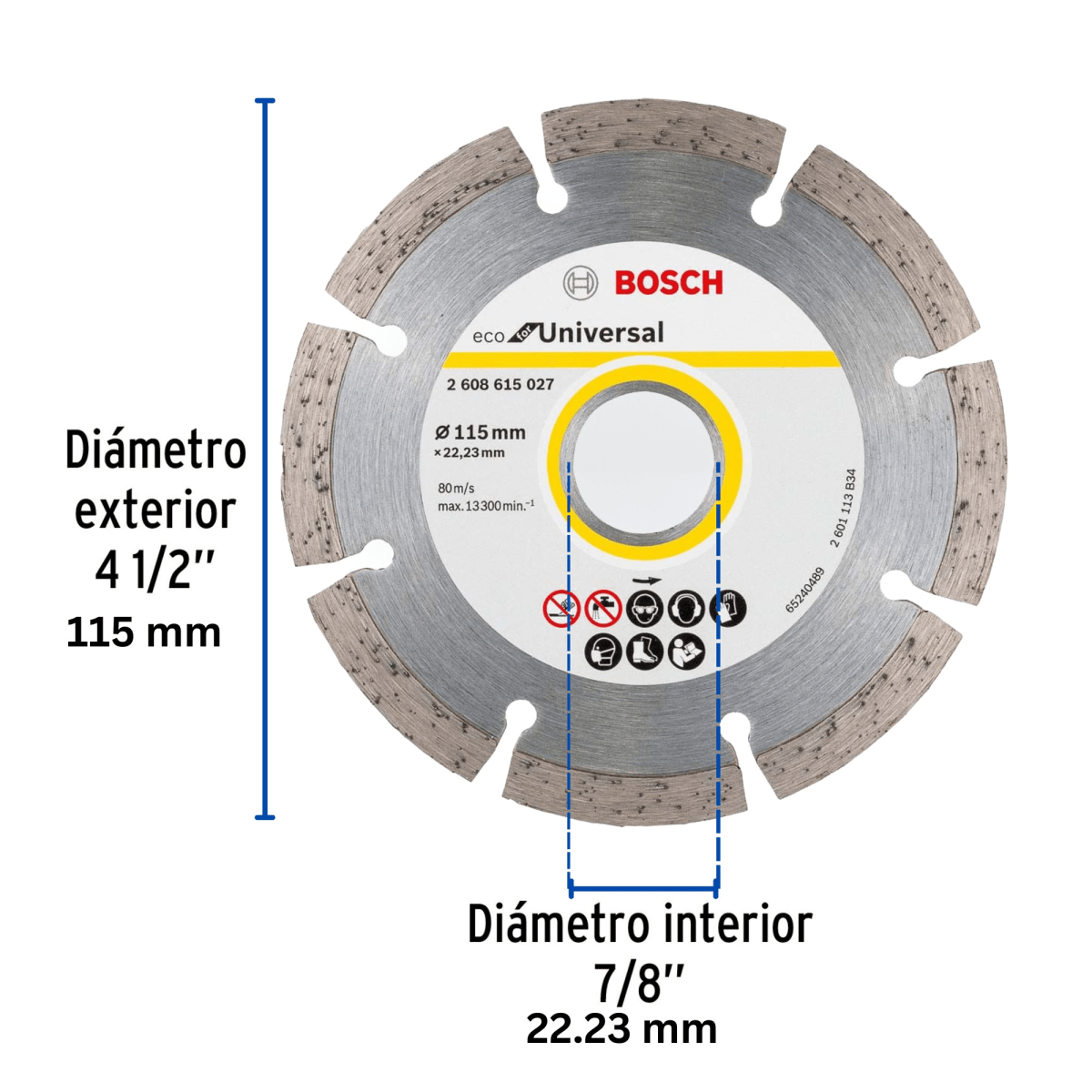 Disco Diamantado Eco Universal 4 1/2 