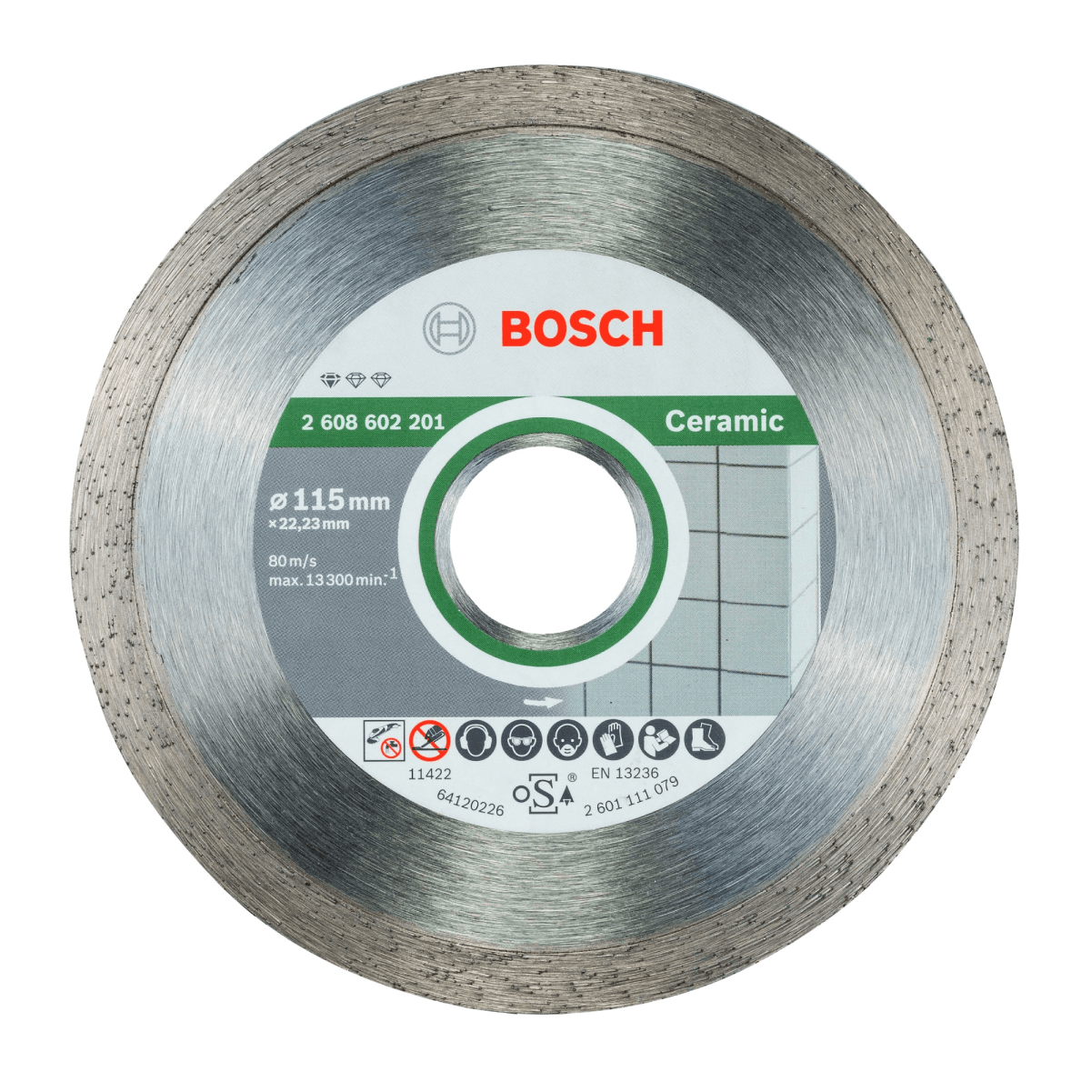 Disco de corte de Diamante Standard para Cerámico 4 1/2 