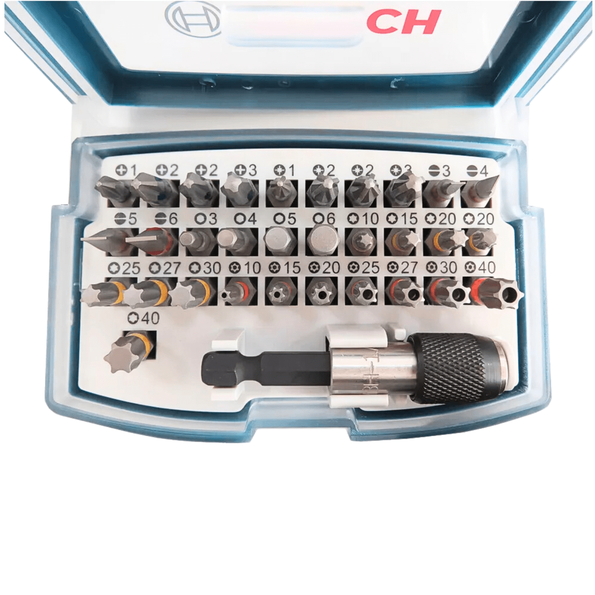 Puntas Acero para Atornillar +adaptador destornillador  Set de 32piezas4
