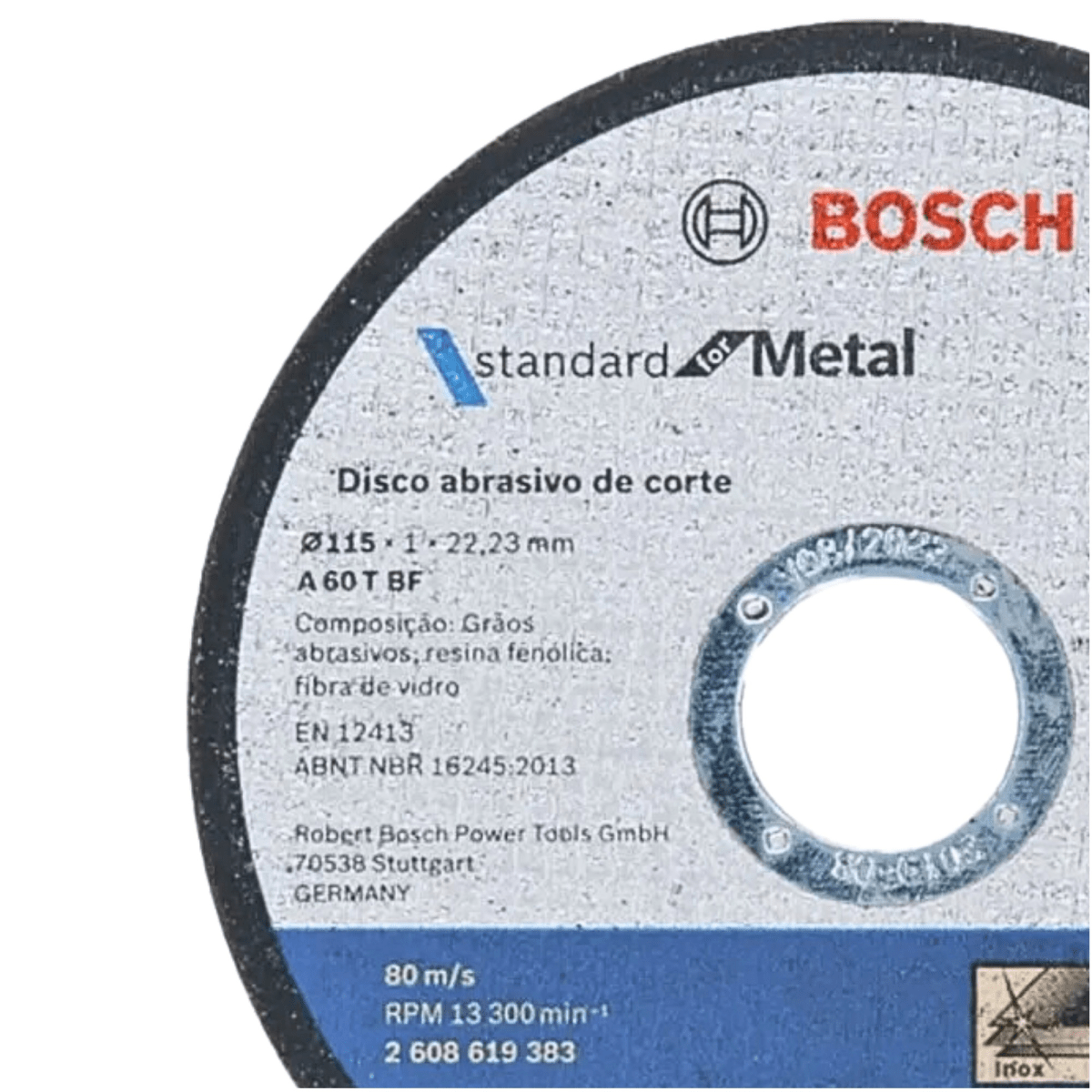 Pack 5 Discos Corte de Metal 4.5 