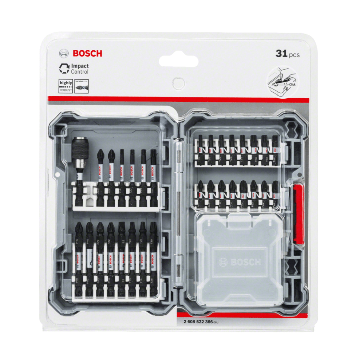 Set Puntas Para Atornillar Impact Control 31 pzs Screwdriver Bit8